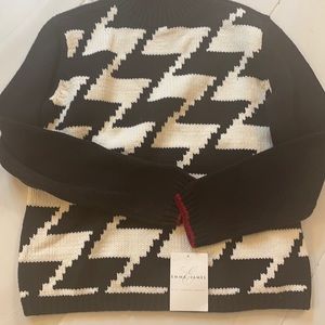 Black and white trimmed with red